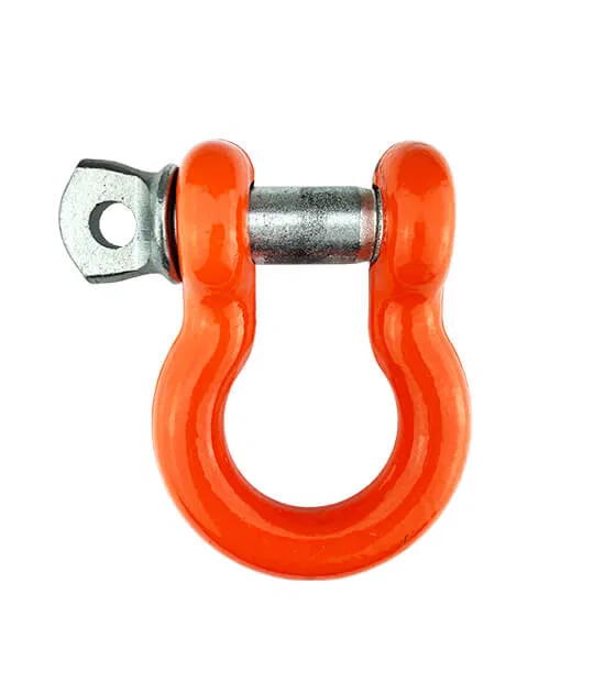 60-50158 – MILEMARKER D-Ring, 5/8 Inch Pin 6500 Pound Weight Rating Powder Coated Orange Alloy Single